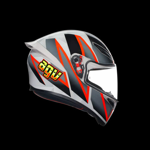 K1 S BLIPPER GREY/RED - CASCO MOTO INTEGRAL E2206